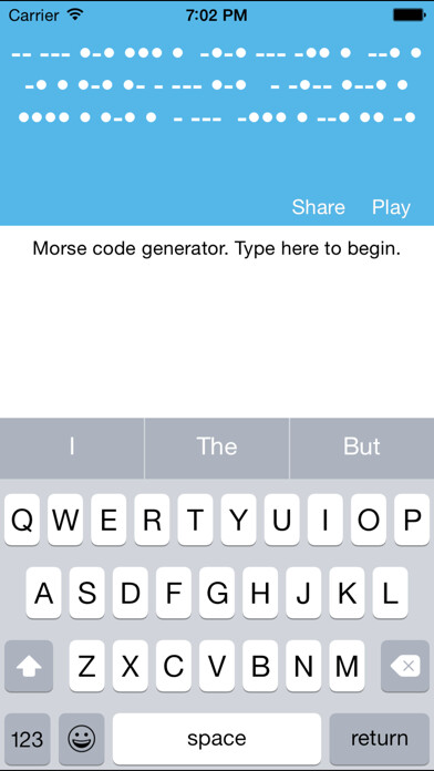 Emulate iPhone app Morsy - morse code encoder and player using MyAndroid Emulate iPhone app Morsy - morse code encoder and player using MyAndroid