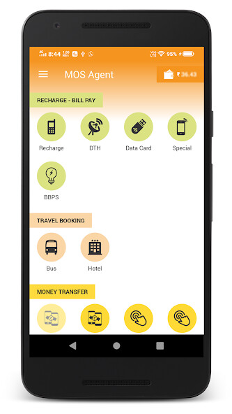 Run android online APK MOS Agent from MyAndroid or emulate MOS Agent using MyAndroid