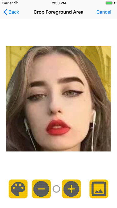 Emulate iPhone app Mosaic Creator - Face Maker using MyAndroid
