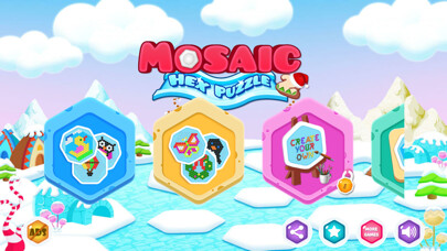 Emulate iPhone app Mosaic Hex Puzzle 2 using MyAndroid