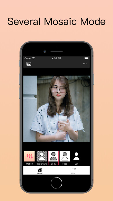 Emulate iPhone app Mosaic MT-AI Cut Photo Editor using MyAndroid Emulate iPhone app Mosaic MT-AI Cut Photo Editor using MyAndroid