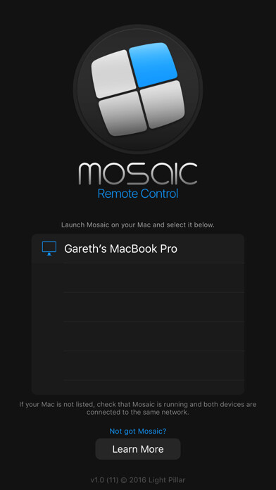 Emulate iPhone app Mosaic Remote using MyAndroid Emulate iPhone app Mosaic Remote using MyAndroid