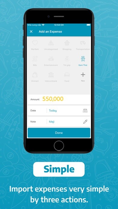 Emulate iPhone app MOSA - Manage expense using MyAndroid Emulate iPhone app MOSA - Manage expense using MyAndroid