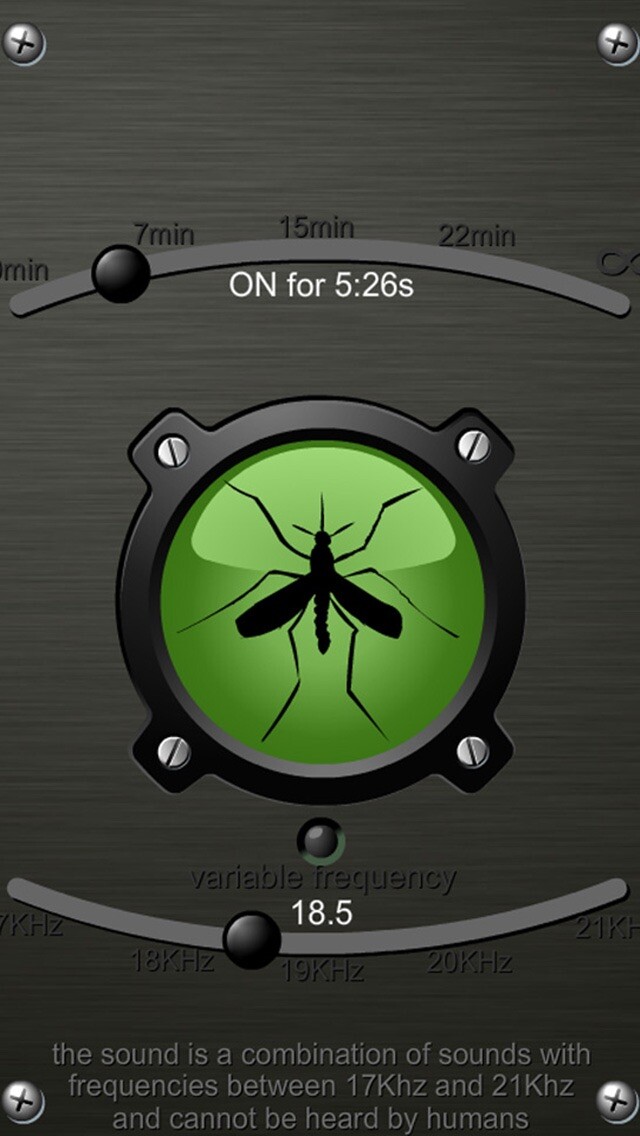 Emulate iPhone app Mosquito Sonic Repellent FREE using MyAndroid Emulate iPhone app Mosquito Sonic Repellent FREE using MyAndroid