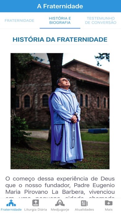 Emulate iPhone app Mosteiro Regina Pacis using MyAndroid Emulate iPhone app Mosteiro Regina Pacis using MyAndroid