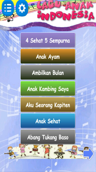 Run android online APK Most Popular Indonesia Kids Song of All Time from MyAndroid or emulate Most Popular Indonesia Kids Song of All Time using MyAndroid