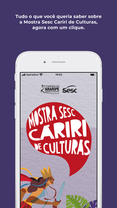 Emulate iPhone app Mostra Cariri Culturas using MyAndroid