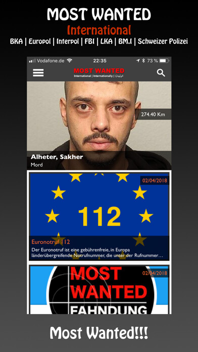 Emulate iPhone app Most Wanted App using MyAndroid Emulate iPhone app Most Wanted App using MyAndroid
