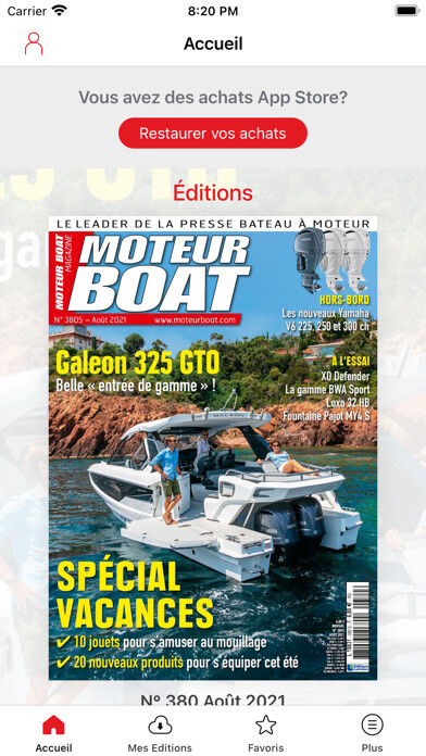 Emulate iPhone app Moteur Boat Magazine using MyAndroid Emulate iPhone app Moteur Boat Magazine using MyAndroid