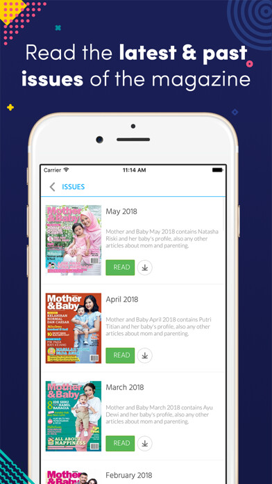 Emulate iPhone app Mother & Baby Indonesia using MyAndroid