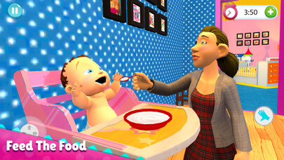 Emulate iPhone app Mother Home Baby Sim Game using MyAndroid