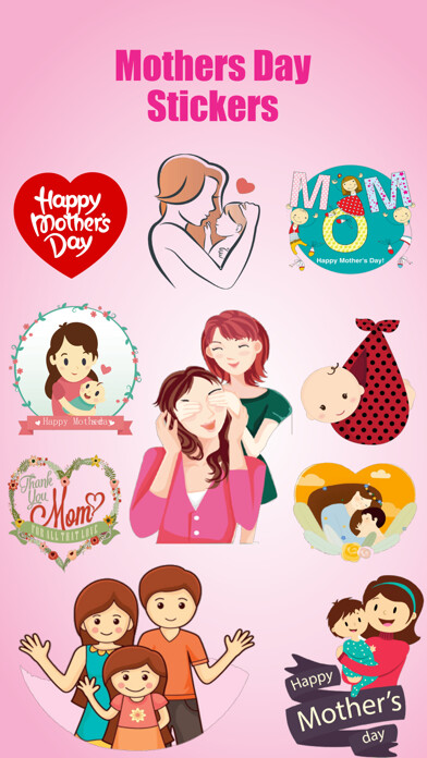 Emulate iPhone app Mothers Day Stickies using MyAndroid