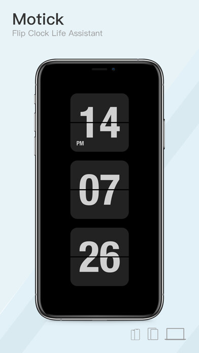 Emulate iPhone app Motick - Flip Clock using MyAndroid Emulate iPhone app Motick - Flip Clock using MyAndroid