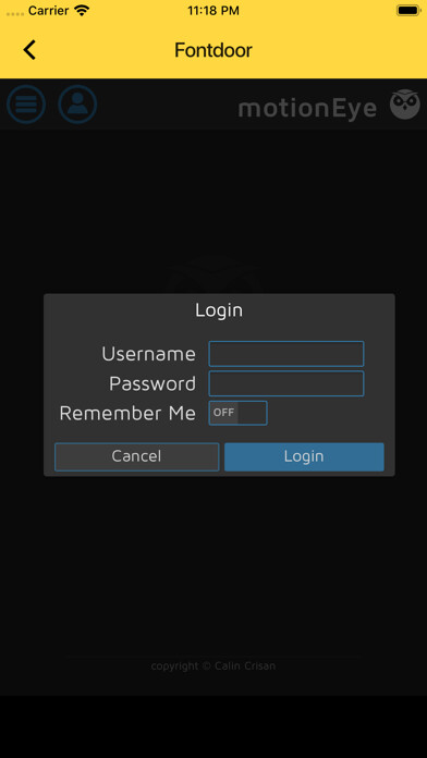 Emulate iPhone app MotionEyeOS Client using MyAndroid Emulate iPhone app MotionEyeOS Client using MyAndroid