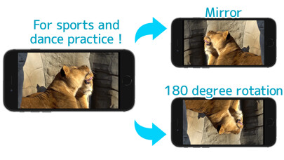 Emulate iPhone app Motion Player - Mirror & slow using MyAndroid