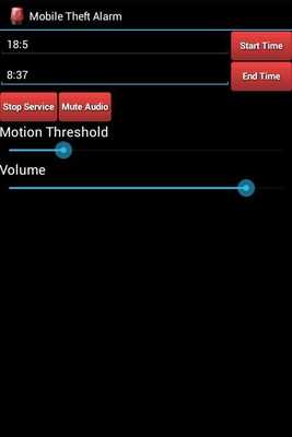 Emulate Android APK Motion Theft Alarm