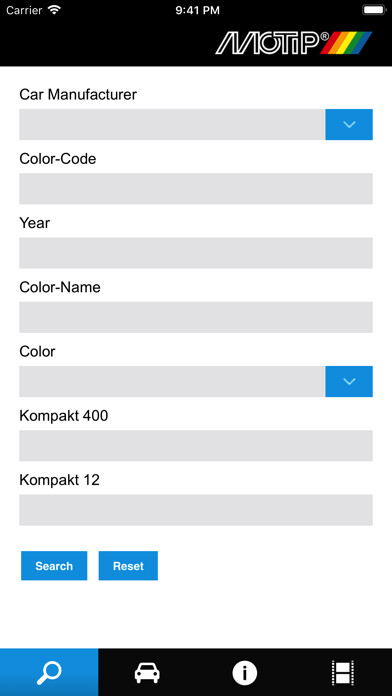 Emulate iPhone app MOTIP Color Search using MyAndroid