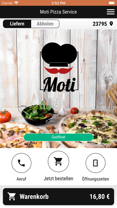 Emulate iPhone app Moti Pizza Service using MyAndroid Emulate iPhone app Moti Pizza Service using MyAndroid