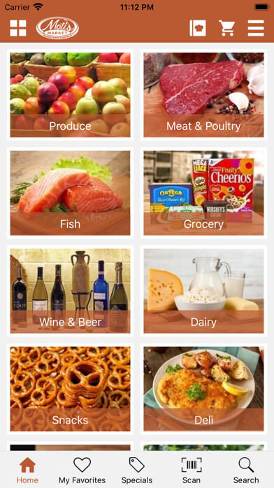 Emulate iPhone app Motis Market using MyAndroid