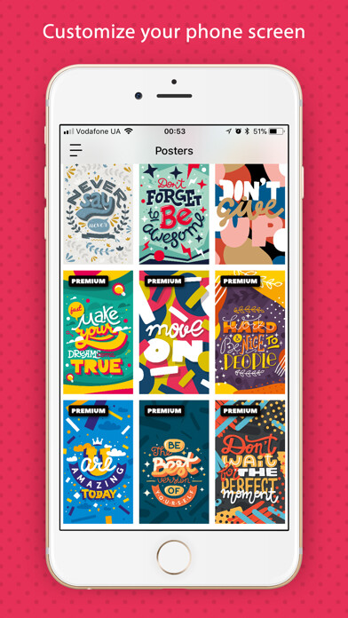 Emulate iPhone app MotivateMe Posters&Wallpapers using MyAndroid Emulate iPhone app MotivateMe Posters&Wallpapers using MyAndroid