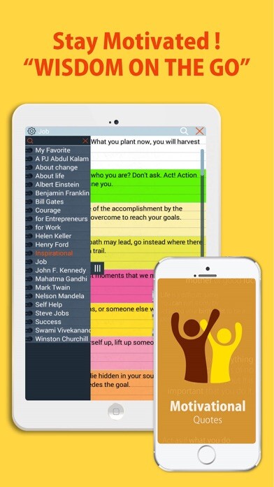 Emulate iPhone app Motivational quotes of famous personalities for Facebook, whatsapp and Twitter using MyAndroid