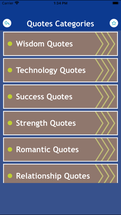 Emulate iPhone app Motivational Quotes Reminders using MyAndroid