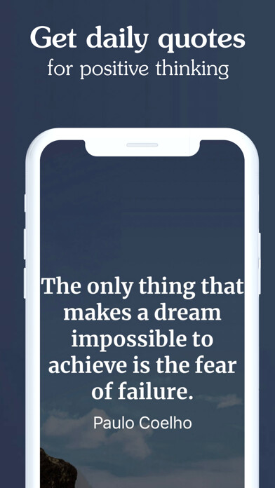 Emulate iPhone app Motivation for the new year using MyAndroid