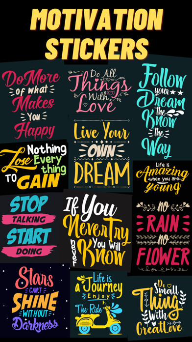 Emulate iPhone app Motivation Stickers ! using MyAndroid Emulate iPhone app Motivation Stickers ! using MyAndroid