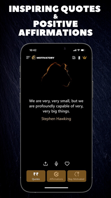 Emulate iPhone app Motivatory - Daily Motivation using MyAndroid Emulate iPhone app Motivatory - Daily Motivation using MyAndroid