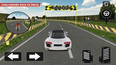 Emulate iPhone app Moto and Car Fast Racing using MyAndroid