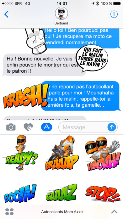 Emulate iPhone app Moto Axxe Stickers using MyAndroid Emulate iPhone app Moto Axxe Stickers using MyAndroid