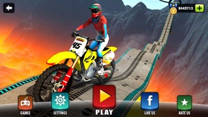 Emulate iPhone app Motorbike Driving Simulator - impossible Tracks 3D using MyAndroid