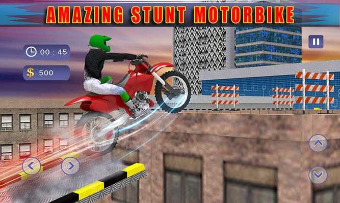 Emulate Android APK Motorbike Rooftop Stunts