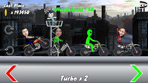 Run android online APK Motorcycle Face Race from MyAndroid or emulate Motorcycle Face Race using MyAndroid