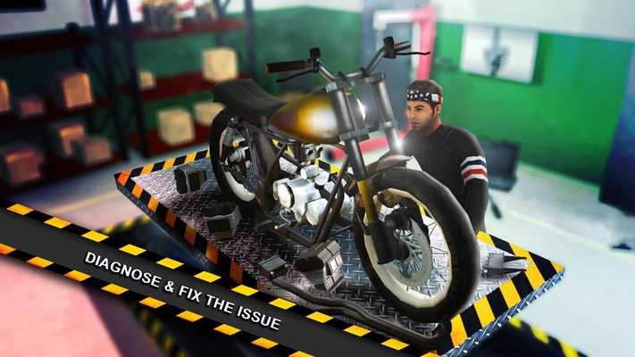 Emulate Android APK Motorcycle Mechanic: Motorbike Simulator Game