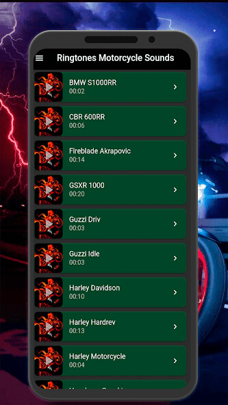 Run android online APK Motorcycle ringtones from MyAndroid or emulate Motorcycle ringtones using MyAndroid