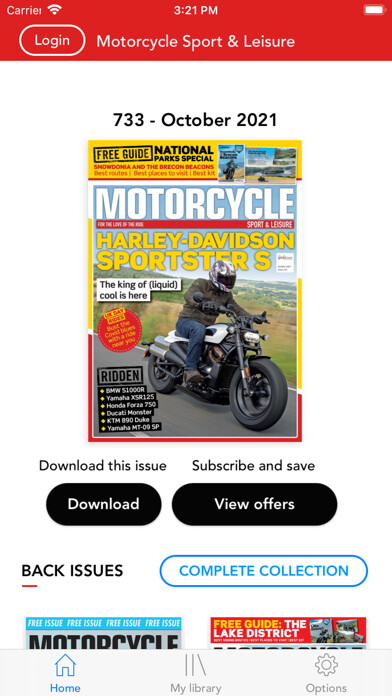 Emulate iPhone app Motorcycle Sport & Leisure using MyAndroid