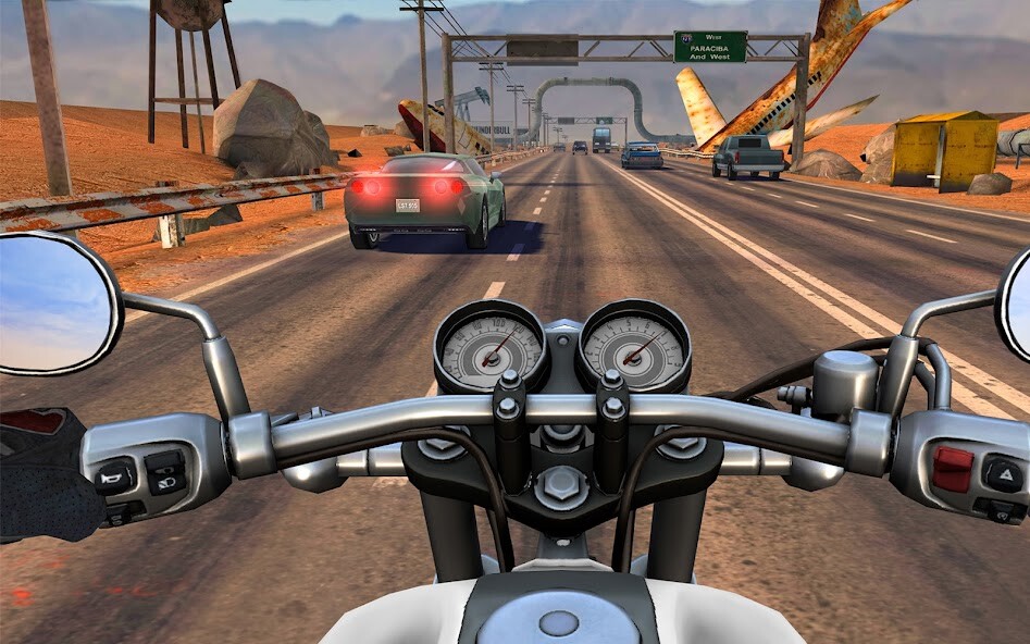 Emulate iPhone app Moto Rider GO: Highway Traffic using MyAndroid
