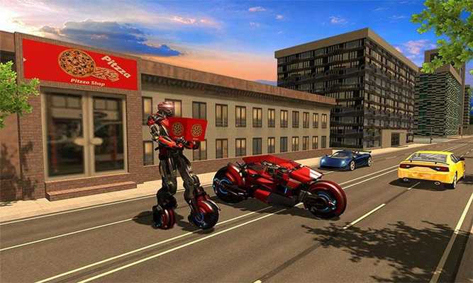 Emulate Android APK Moto Robot Pizza Delivery
