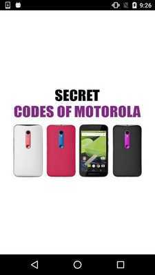 Emulate Android APK Motorola Secret Codes Emulate Android APK Motorola Secret Codes