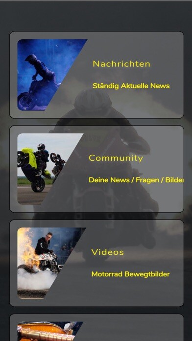 Emulate iPhone app MOTORRAD NACHRICHTEN using MyAndroid