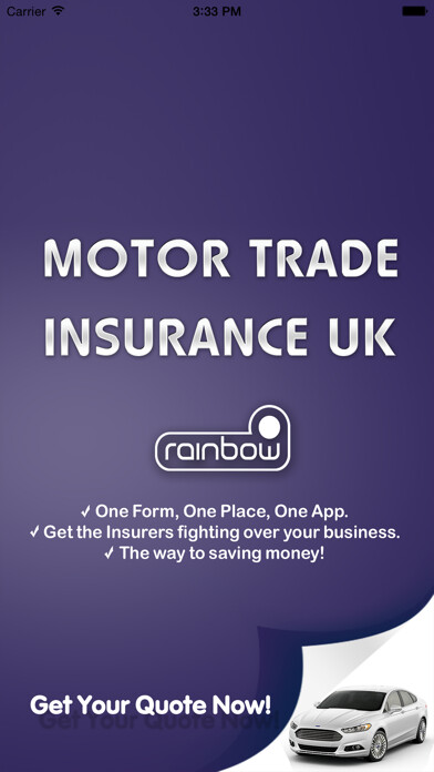 Emulate iPhone app Motor Trade Insurance UK using MyAndroid