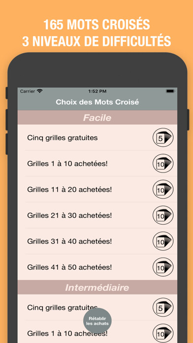 Emulate iPhone app Mots Croisés Classiques using MyAndroid Emulate iPhone app Mots Croisés Classiques using MyAndroid