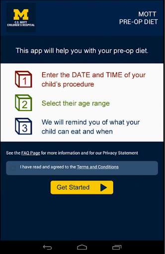 Run android online APK MOTT Pre-Operative Diet from MyAndroid or emulate MOTT Pre-Operative Diet using MyAndroid