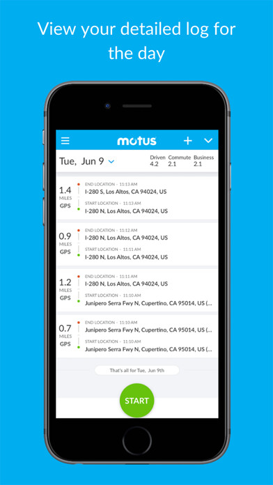 Run android online APK Motus - Business Mileage Log from MyAndroid or emulate Motus - Business Mileage Log using MyAndroid