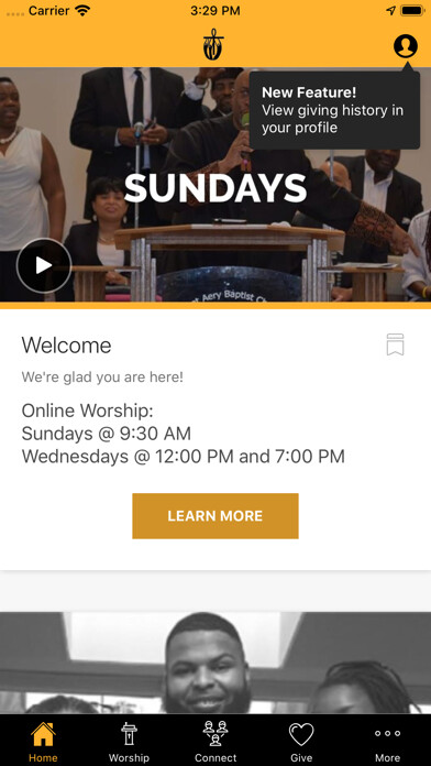 Emulate iPhone app Mount Aery Baptist Church using MyAndroid Emulate iPhone app Mount Aery Baptist Church using MyAndroid