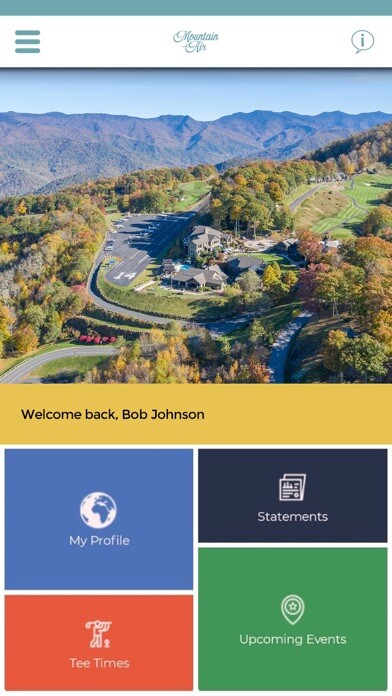 Emulate iPhone app Mountain Air Country Club using MyAndroid