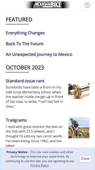 Emulate iPhone app Mountain Bike Action Magazine using MyAndroid Emulate iPhone app Mountain Bike Action Magazine using MyAndroid