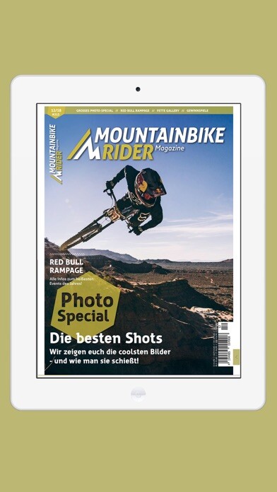 Emulate iPhone app Mountainbike Rider Magazine using MyAndroid