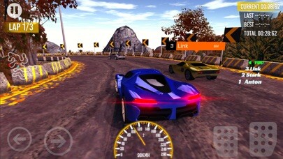 Emulate iPhone app Mountain Race - Real Racing using MyAndroid